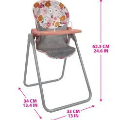 Flat River Group 509 Crew - Melange Flora Foodie Doll Highchair Set, Ages 3+* Doll Houses, Furniture & Accessories|Stuffed Animals & Plush Toys