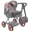 Flat River Group 509 Crew Kelly Deluxe Doll Pram with Melange Flora Design and Matching Bag* Stuffed Animals & Plush Toys