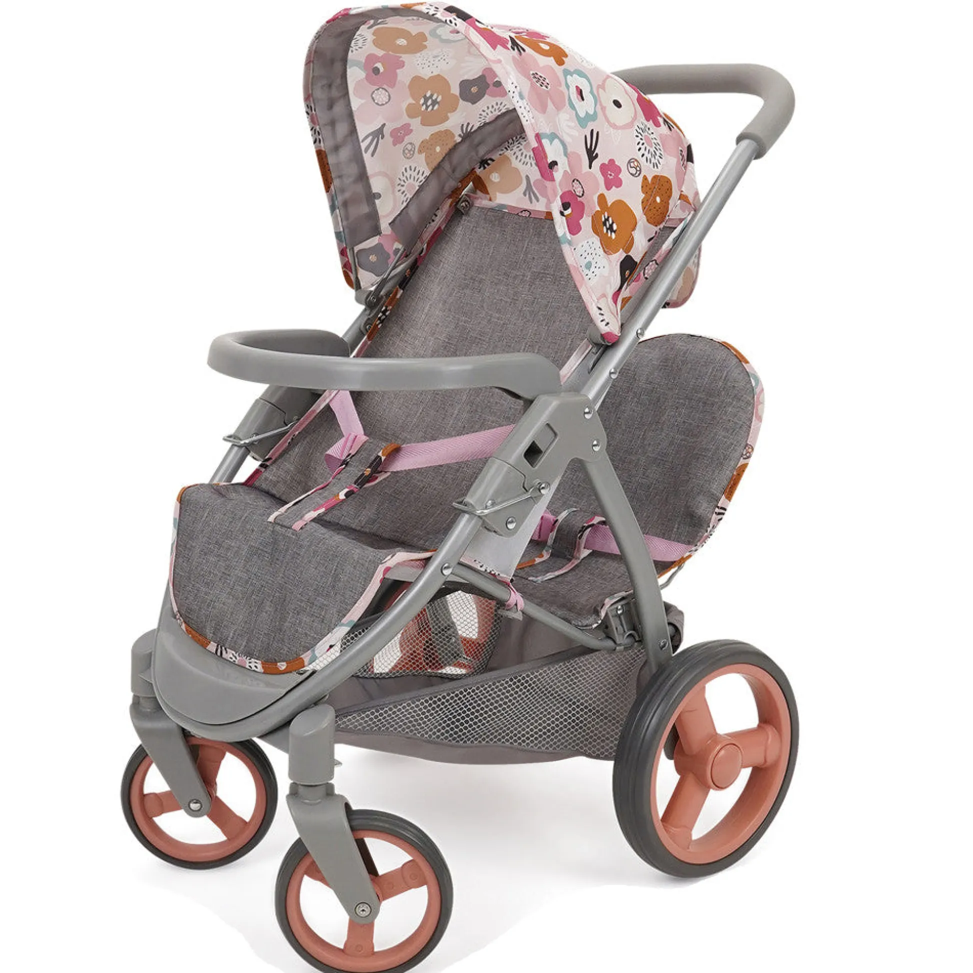 Flat River Group 509 Crew Mabelle Duo Twin Doll Stroller - Melange Flora, Ages 3+* Stuffed Animals & Plush Toys