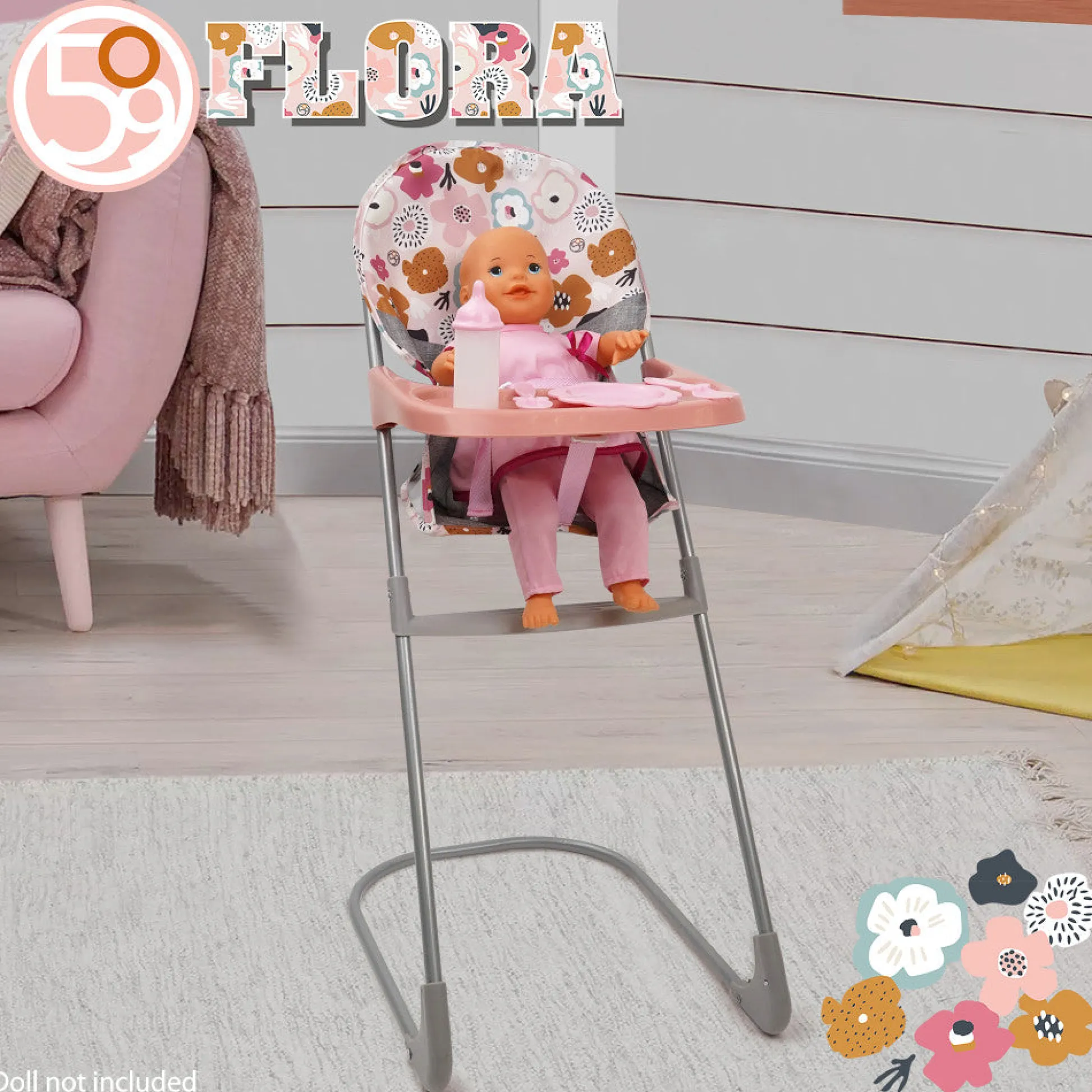 Flat River Group 509 Crew Melange Flora - At Home Play Set, 8 Pieces, Kids 3+* Stuffed Animals & Plush Toys