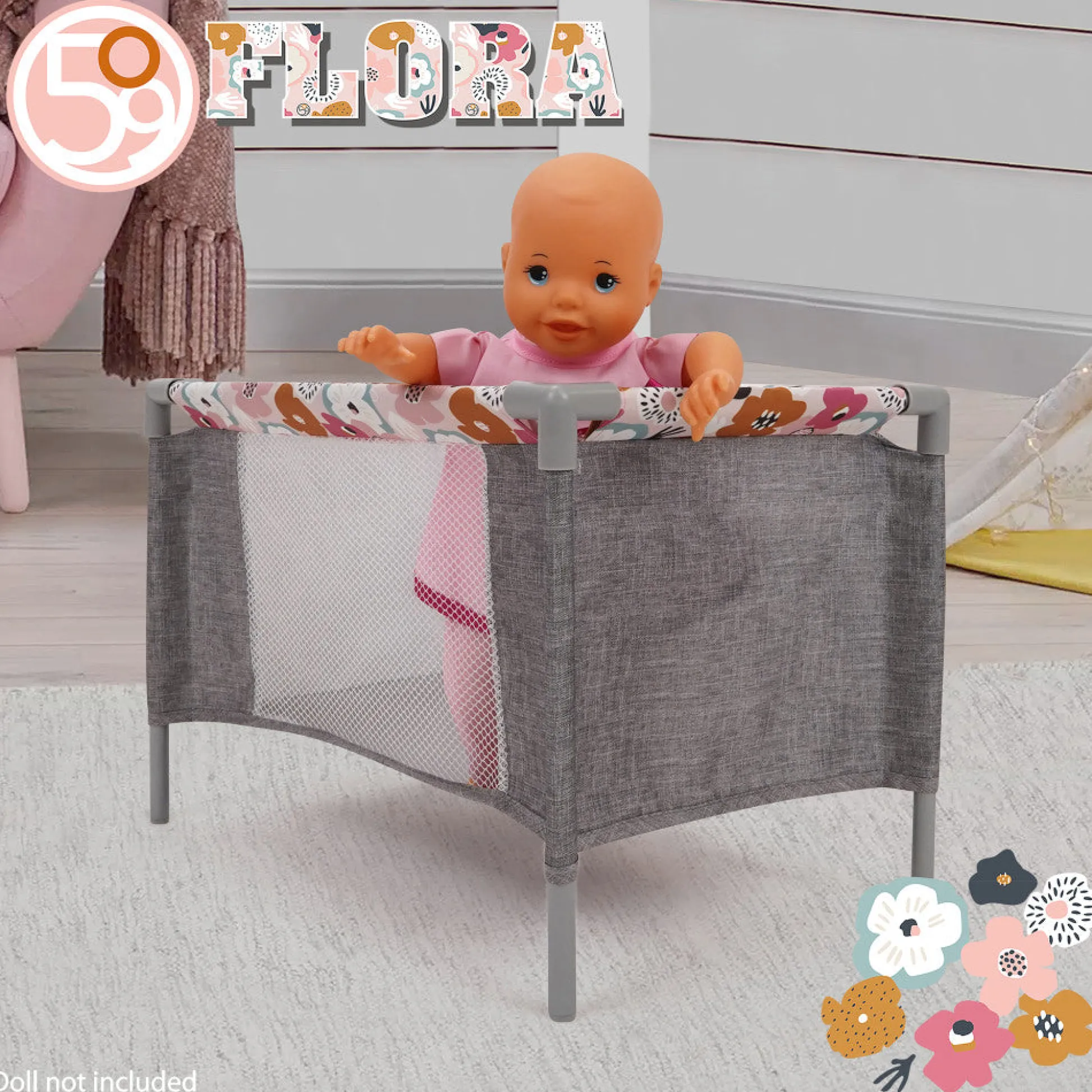 Flat River Group 509 Crew Melange Flora - At Home Play Set, 8 Pieces, Kids 3+* Stuffed Animals & Plush Toys