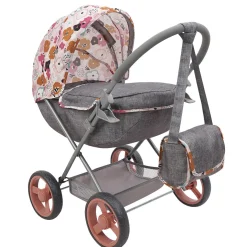 Flat River Group 509 Crew Melange Flora Deluxe Doll Pram with Matching Shoulder Bag* Stuffed Animals & Plush Toys