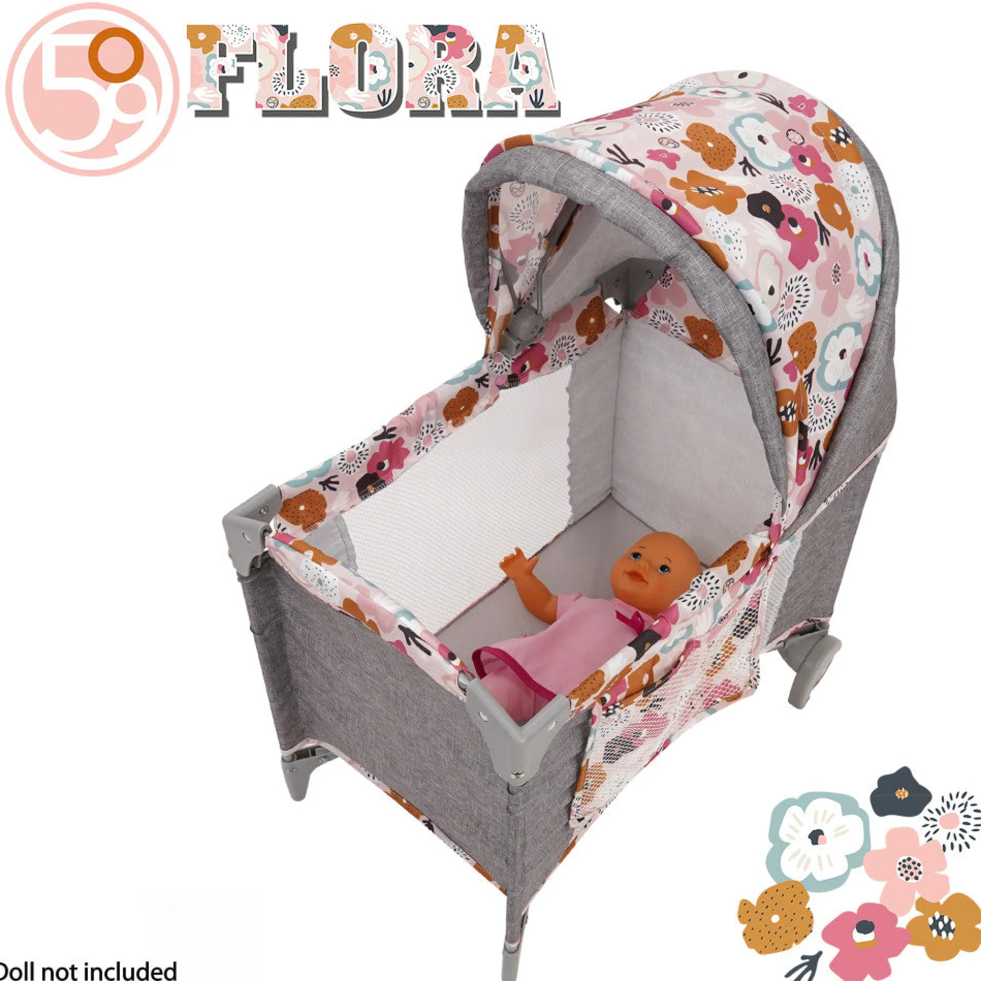 Flat River Group 509 Crew Melange Flora Deluxe Doll Play Yard - Ultimate Toy for Kids 3+* Stuffed Animals & Plush Toys