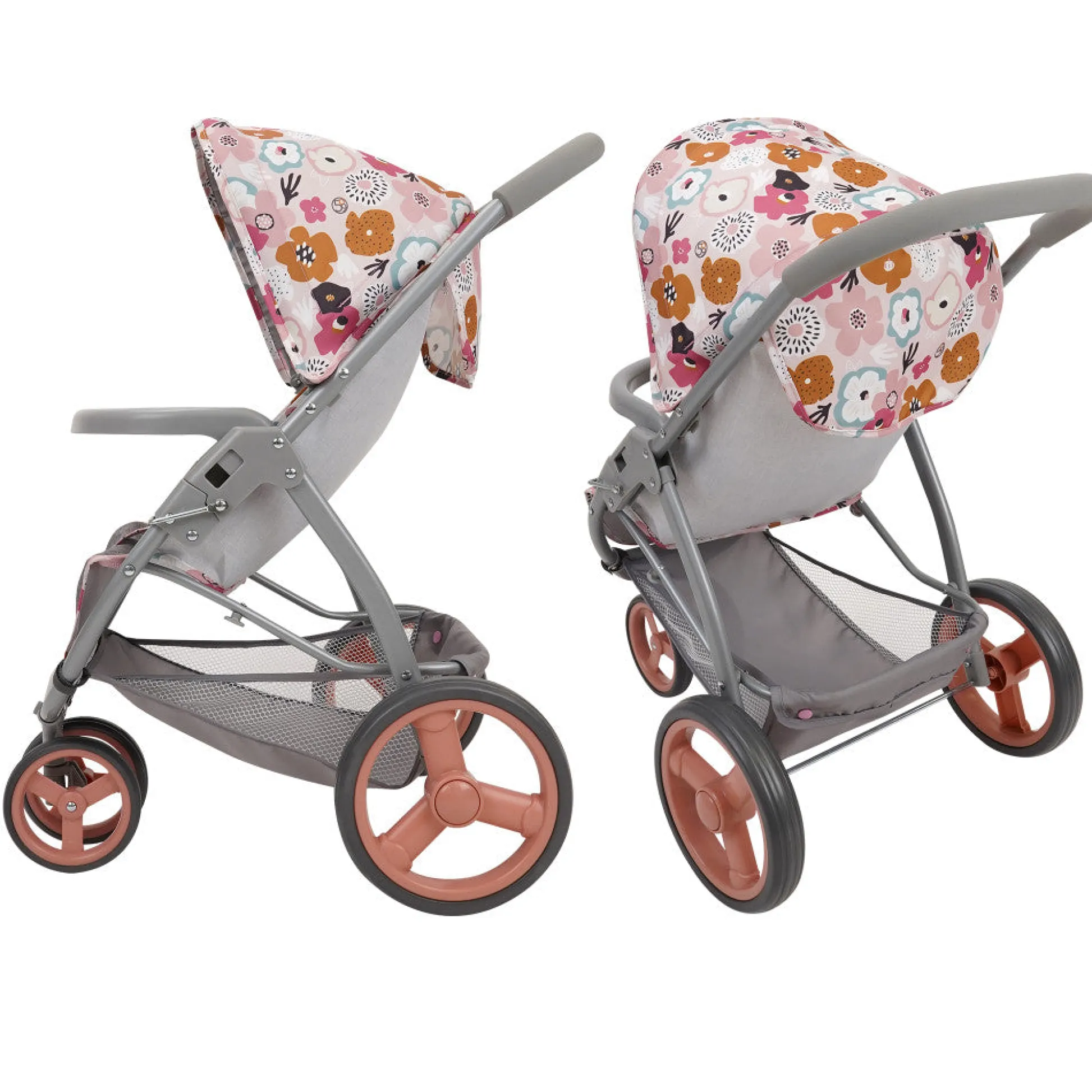 Flat River Group 509 Crew Melange Flora Mabelle 3-Wheel Doll Jogger Stroller, Ages 3+* Stuffed Animals & Plush Toys