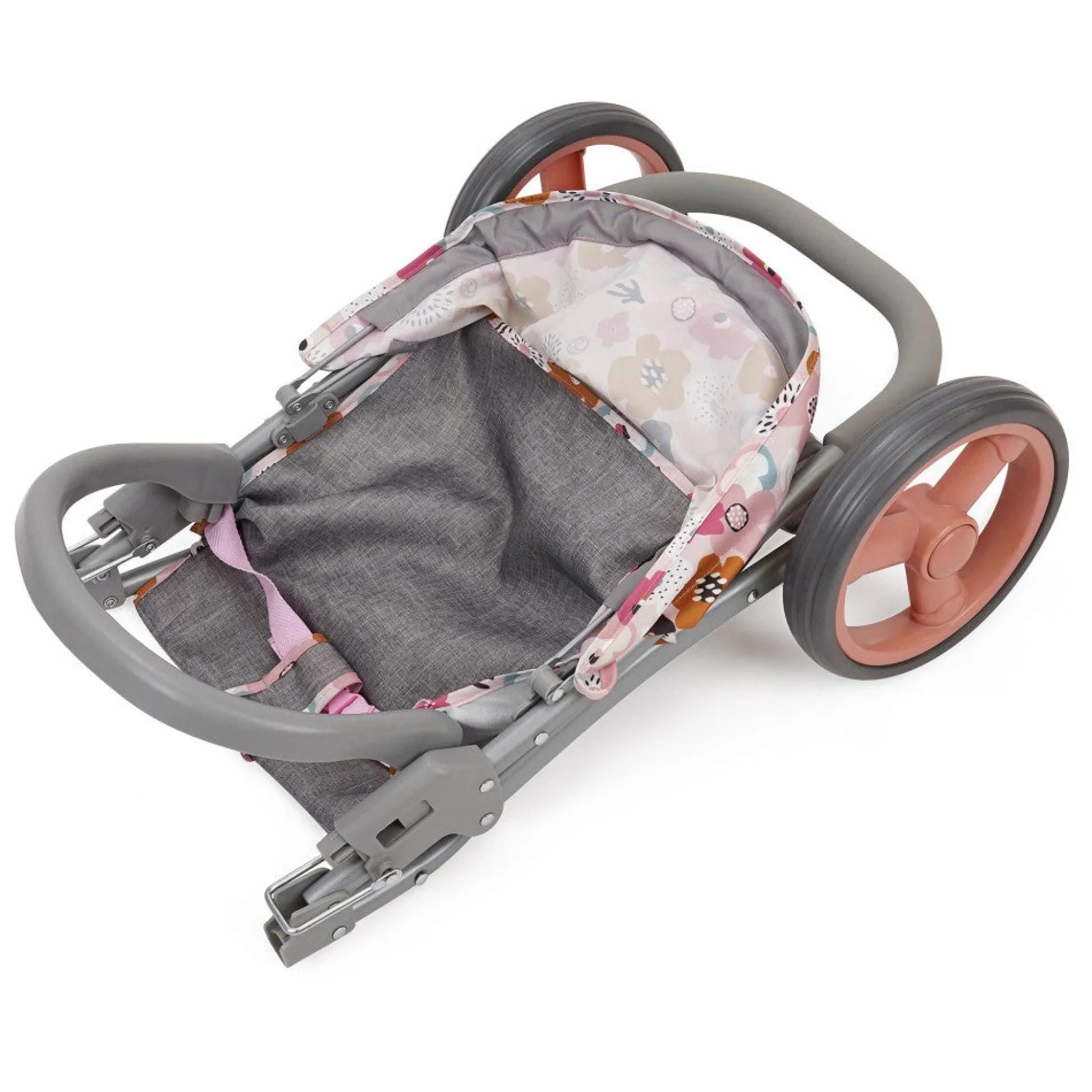 Flat River Group 509 Crew Melange Flora Mabelle 3-Wheel Doll Jogger Stroller, Ages 3+* Stuffed Animals & Plush Toys