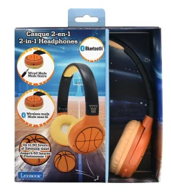 Lexibook 2 in 1 Bluetooth Foldable Basketball Design Headphones* Electronics