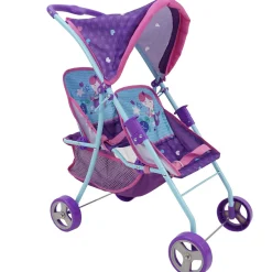 Flat River Group 509 Mermaid Twin Doll Stroller with Adjustable Seats and Safety Lock* Stuffed Animals & Plush Toys