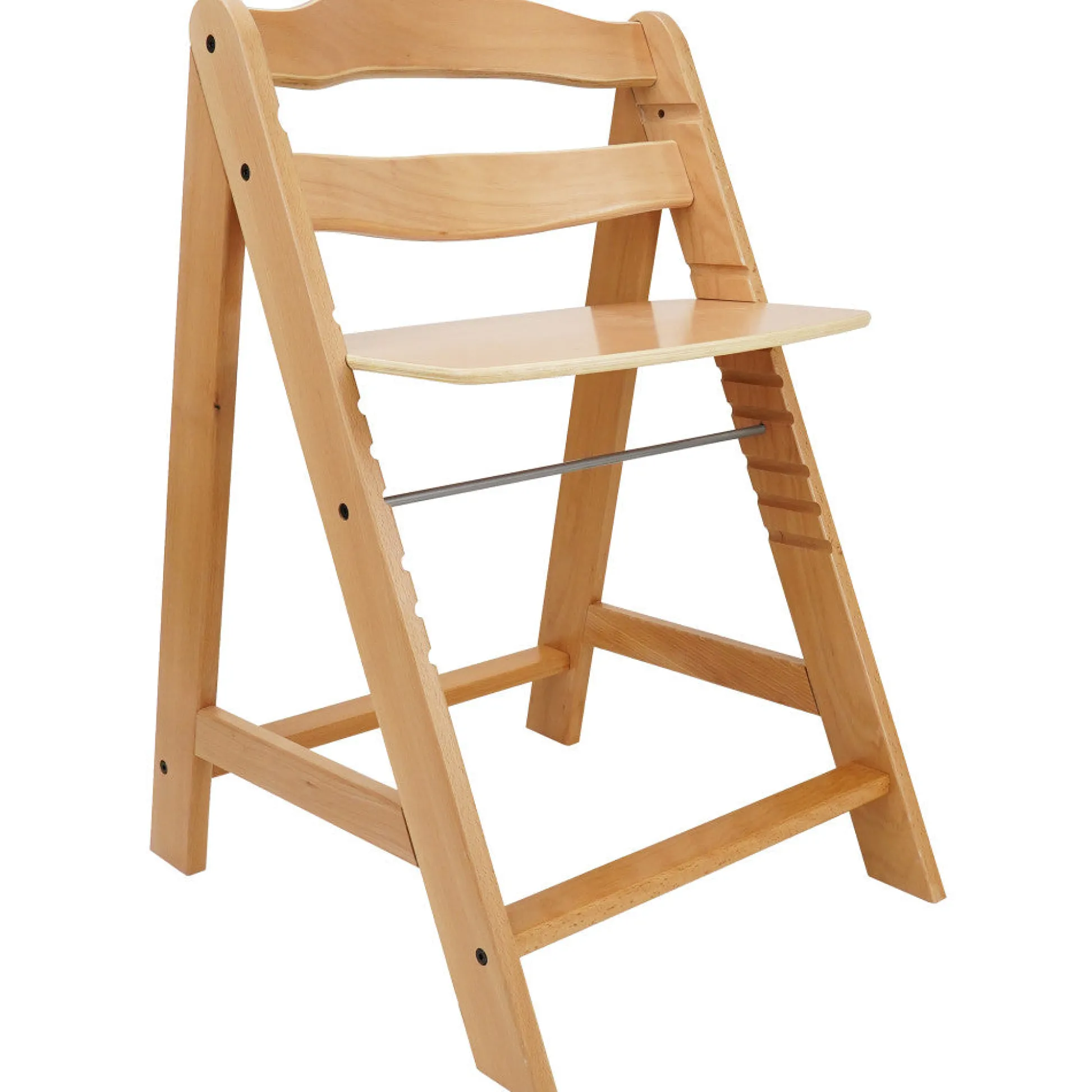 Flat River Group 509 Sky Wooden Chair - Natural Beechwood, Adjustable Kids Seat* Wood & Jumbo Blocks