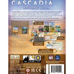 Flat River Group AEG Cascadia: Rolling Hills - Dynamic Flip-Roll-Write Board Game for Families* Dice, Roll & Write Games