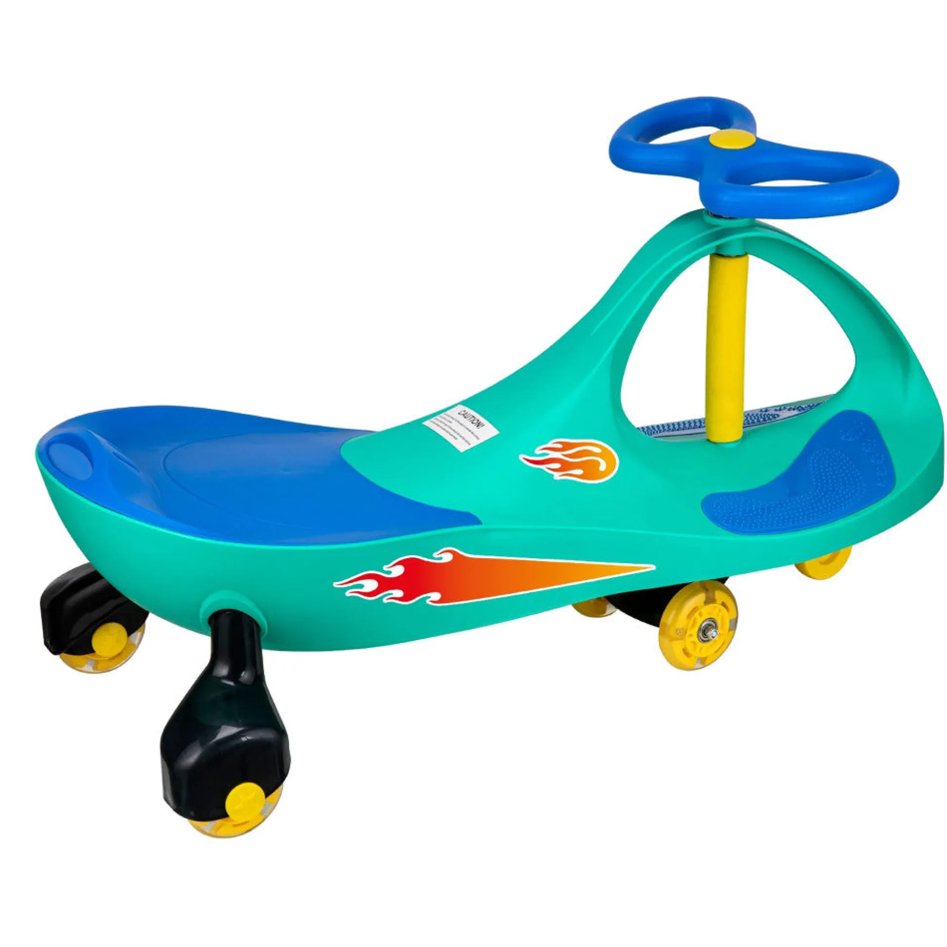 Flat River Group Alex - Lightning Glow Rider - Teal & Blue - Inertia Powered Ride-On Toy* Ride-Ons|Ride-Ons & Push-Pull Toys