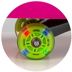 Flat River Group Alex - Lightning Glow Rider - Pink & Green - Inertia-Powered Fun* Ride-Ons|Ride-Ons & Push-Pull Toys