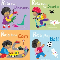 Educators Resource All About Rosa Bilingual Board Book Set, 4 Pieces*Kids Kids Books|Boxed Book Sets