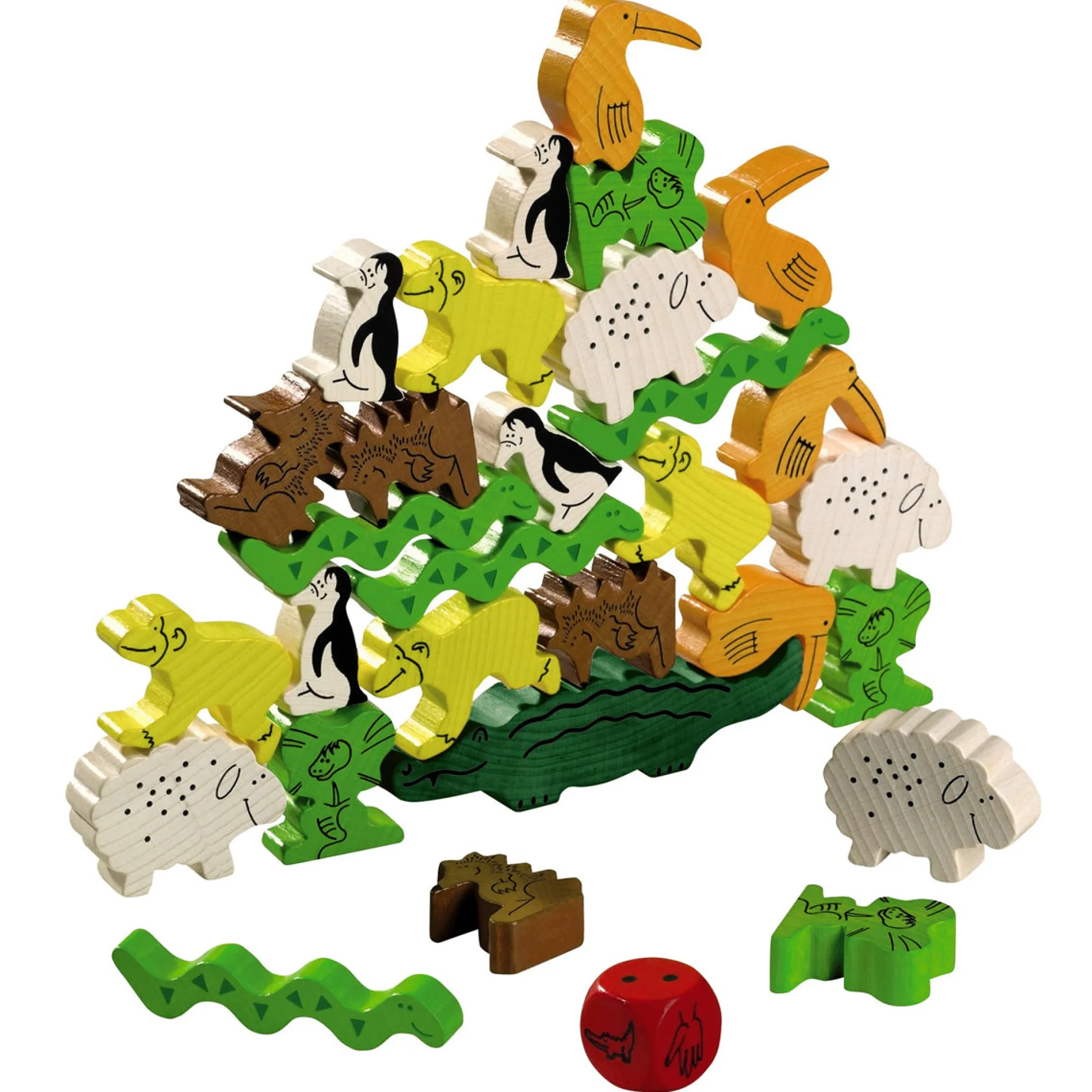 HABA USA Animal Upon Animal Stacking Game by HABA* Role-Playing Games|Board Games