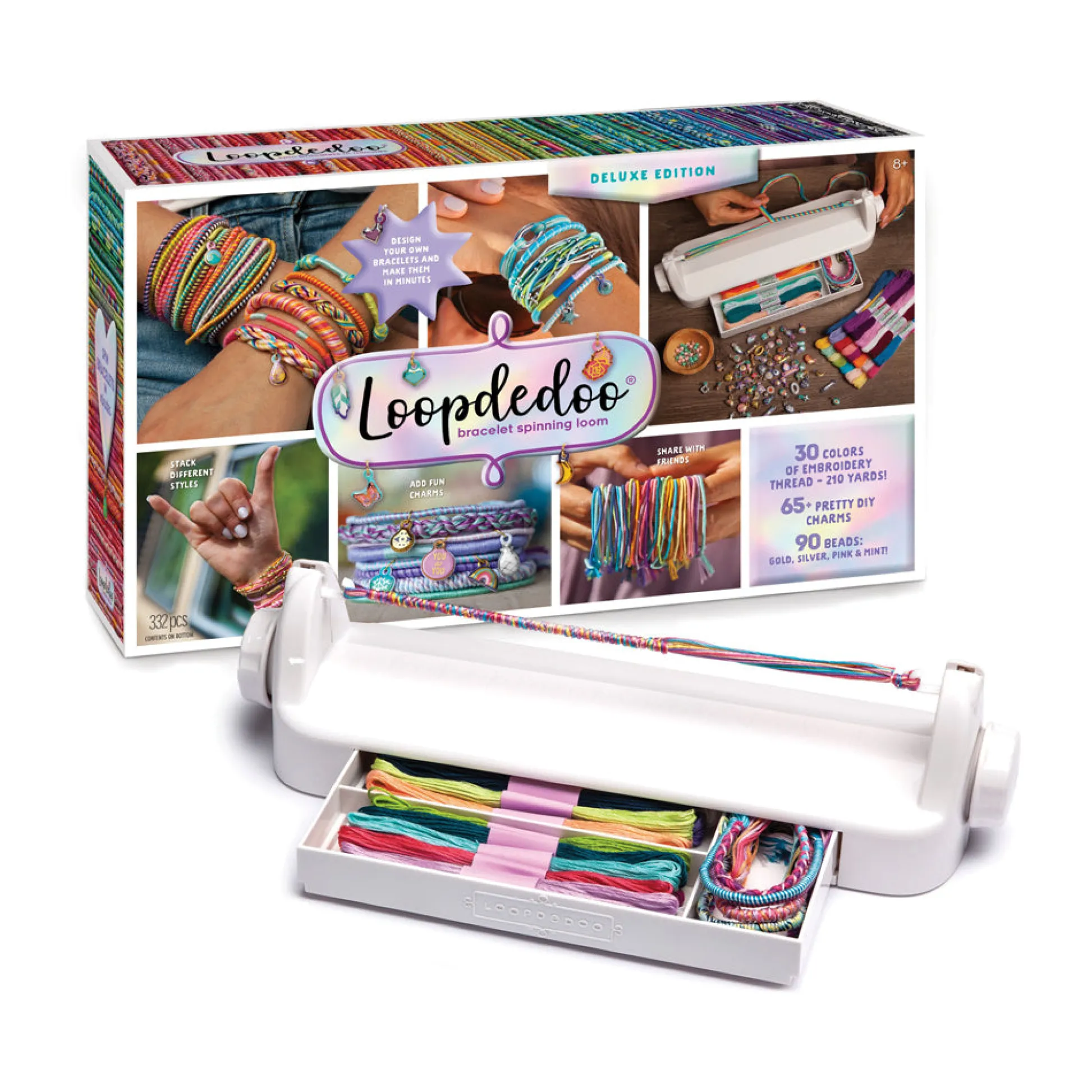 AreYouGame Ann Williams Loopdedoo Deluxe Spinning Bracelet Loom Kit* Art Toys|Crafts & Activities