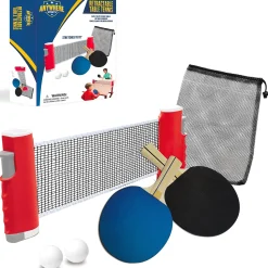 Flat River Group Anywhere Sports Portable Table Tennis Set with Retractable Net* Family & Entertainments Games