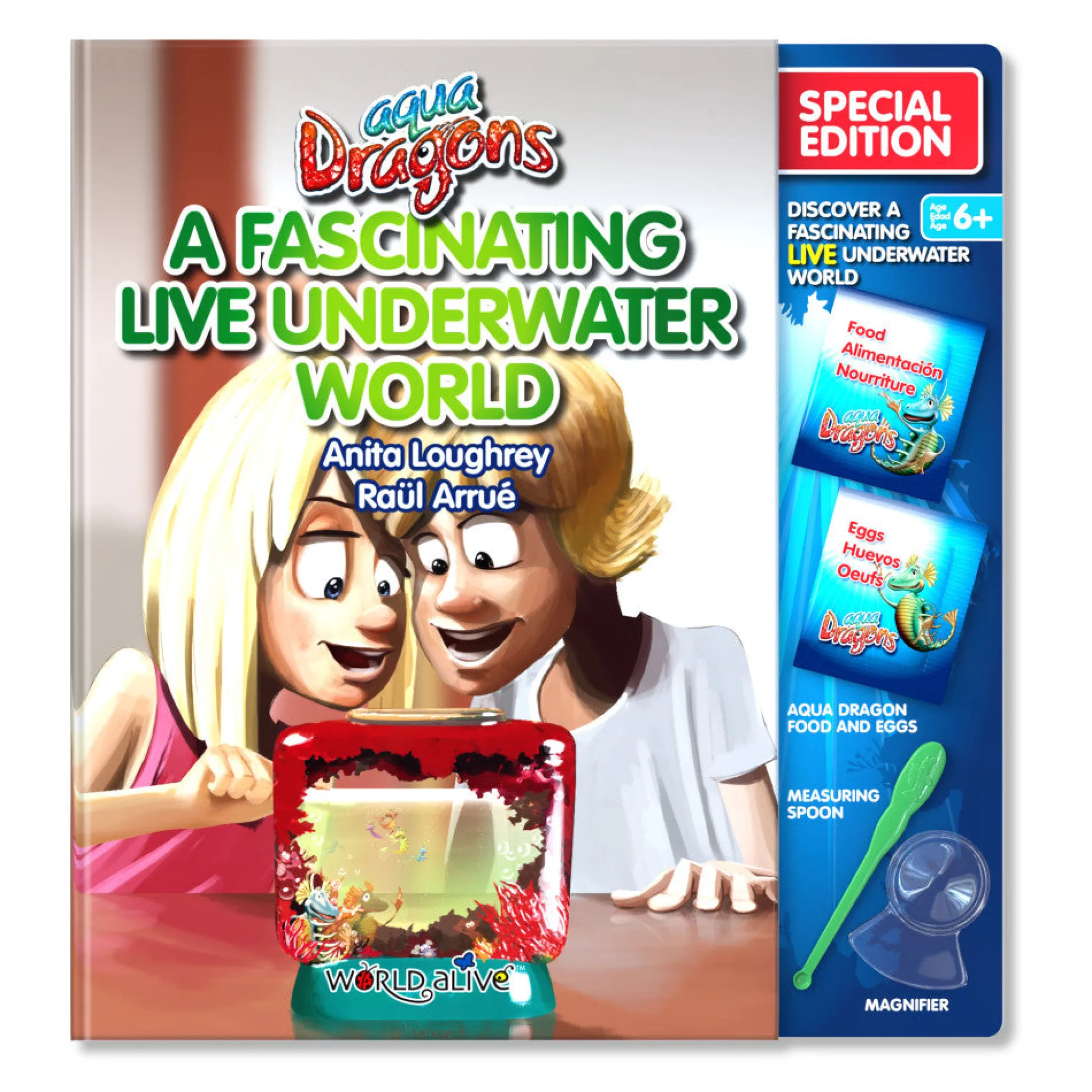 Flat River Group Aqua Dragons Live Underwater World Discovery Book Kit*Kids Science & Discovery|Kids Books