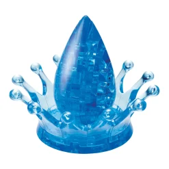 AreYouGame Aqua Gleam 3D Crystal Puzzle - Water Crown: 42 Pcs* Puzzles
