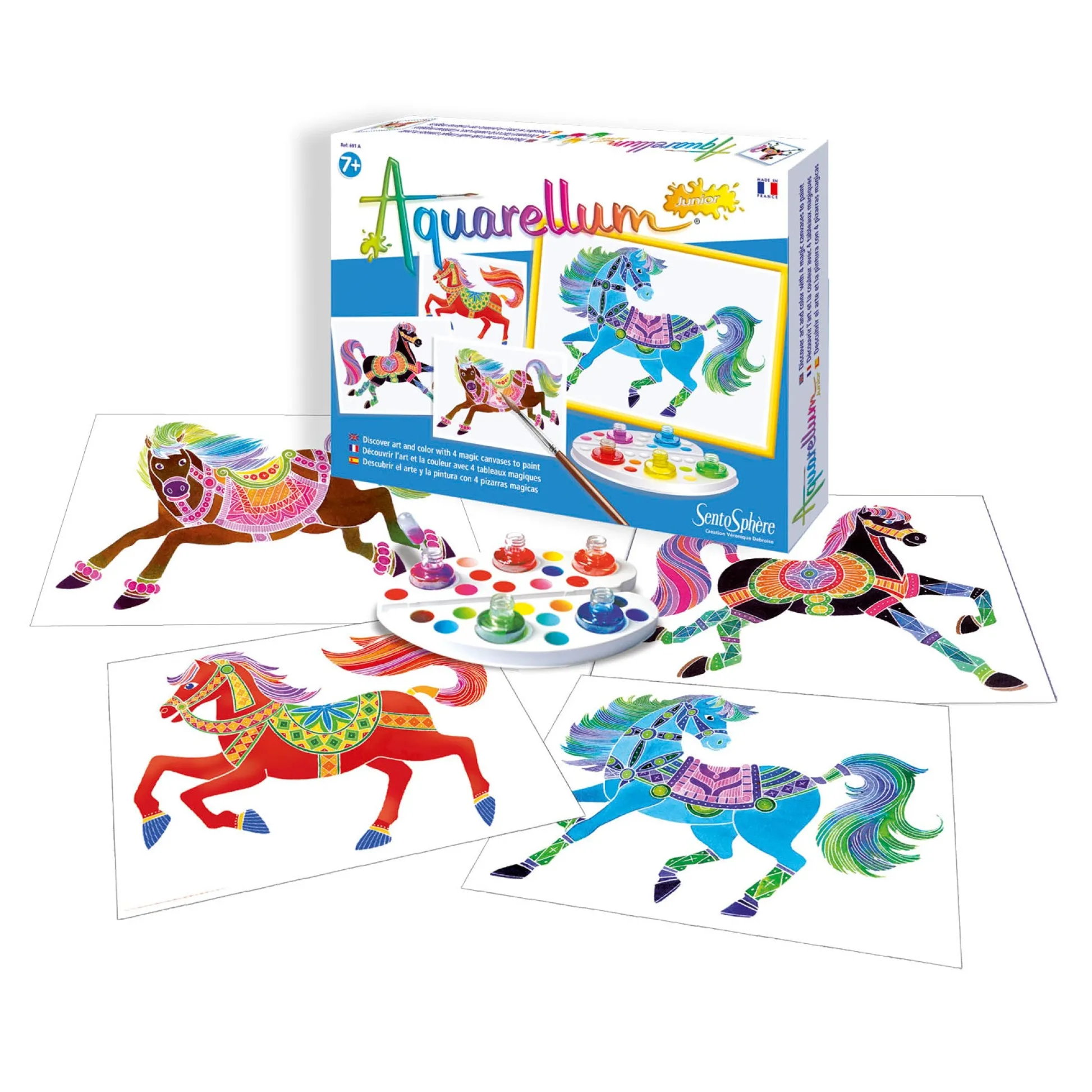AreYouGame Aquarellum Junior Horses Watercolor Painting Kit* Art Toys|Drawing, Color & Painting