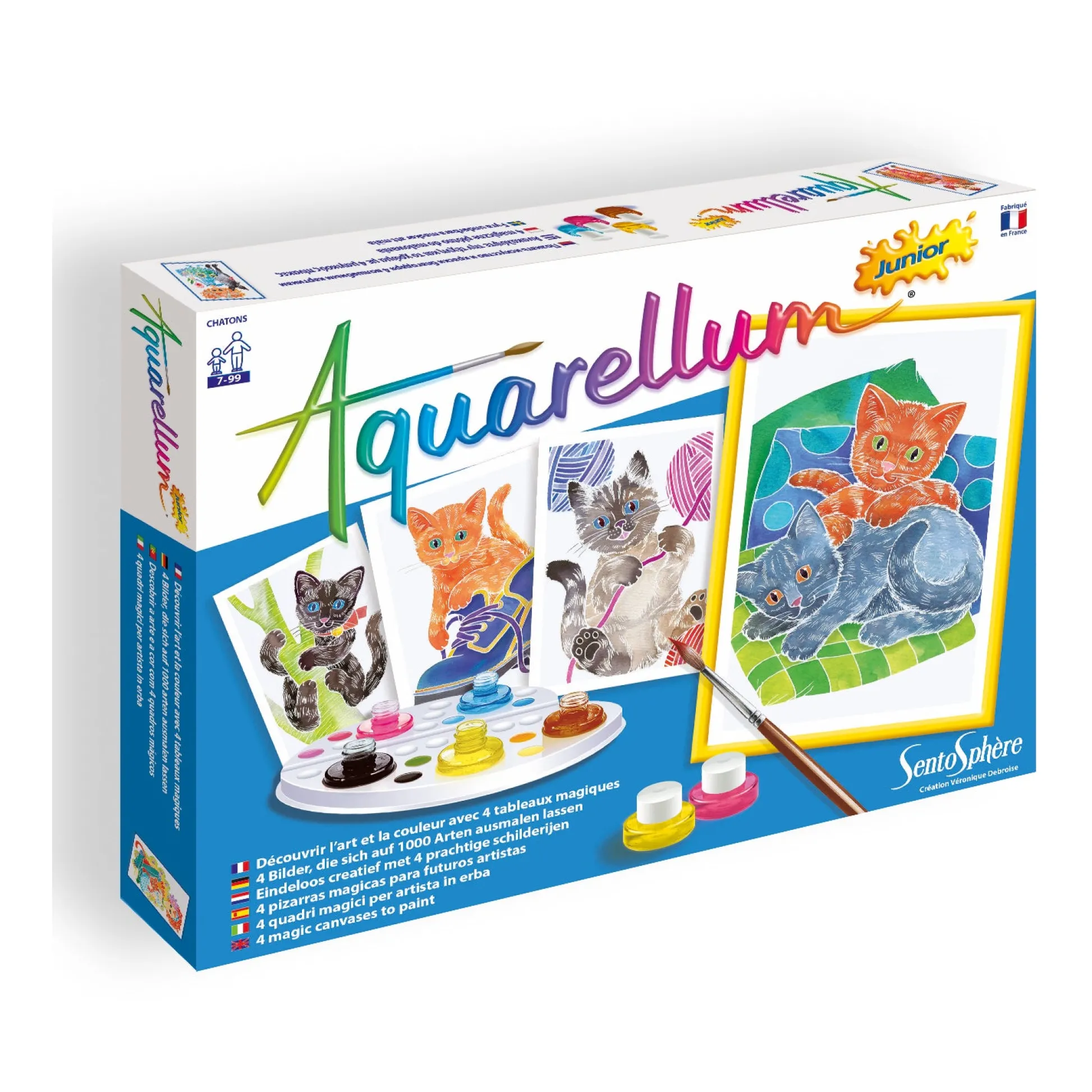 AreYouGame Aquarellum Junior Watercolor Kittens Painting Kit* Drawing, Color & Painting