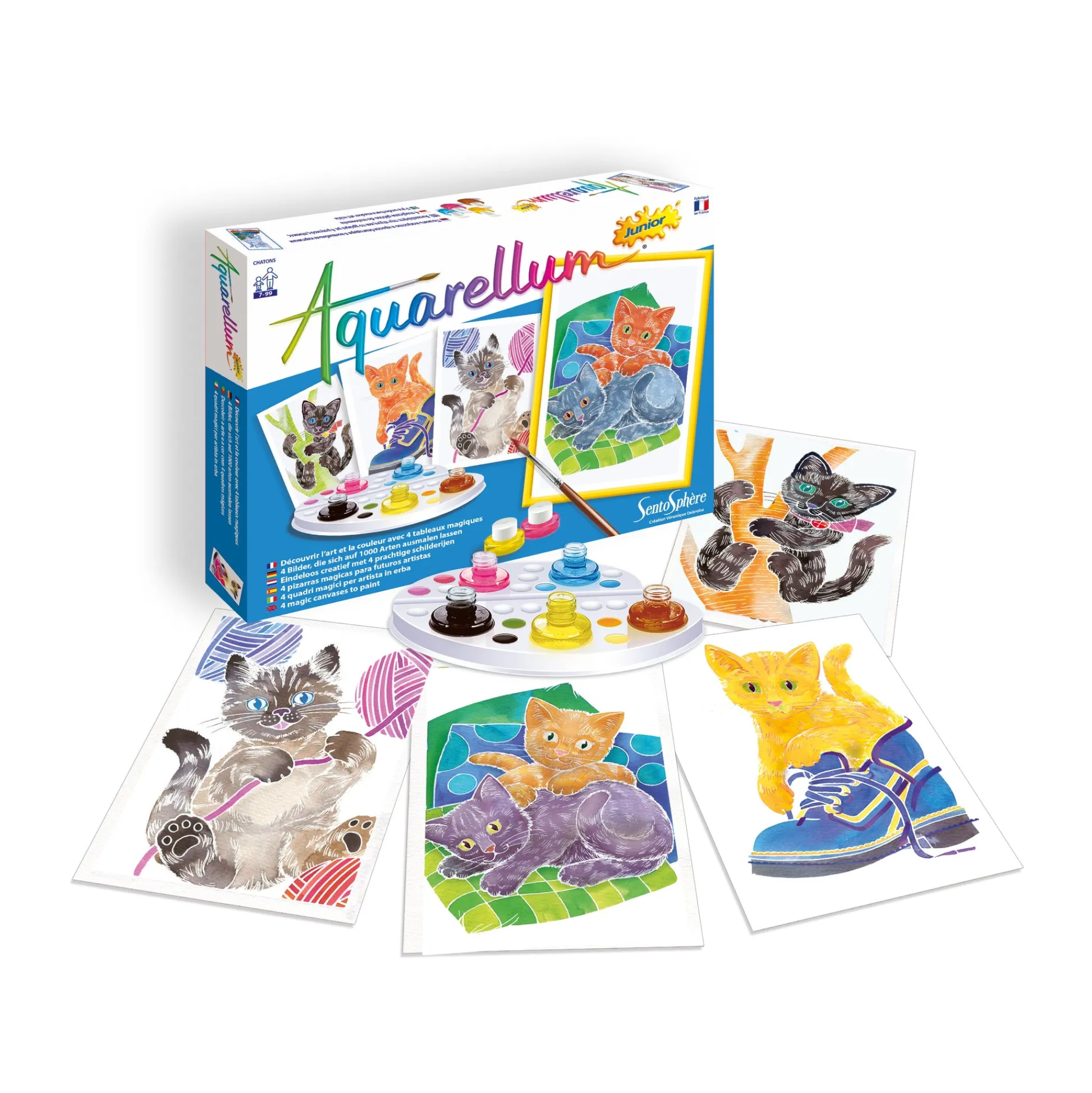 AreYouGame Aquarellum Junior Watercolor Kittens Painting Kit* Drawing, Color & Painting