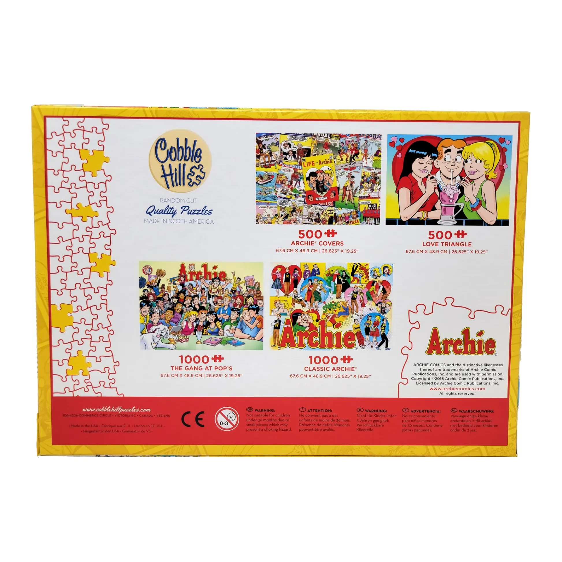 AreYouGame Archie Comics Classic Archie Scenes Jigsaw Puzzle - 1000 pcs* Puzzles