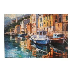 AreYouGame Boats at Bay Wooden Jigsaw Puzzle - 494 pc* Puzzles