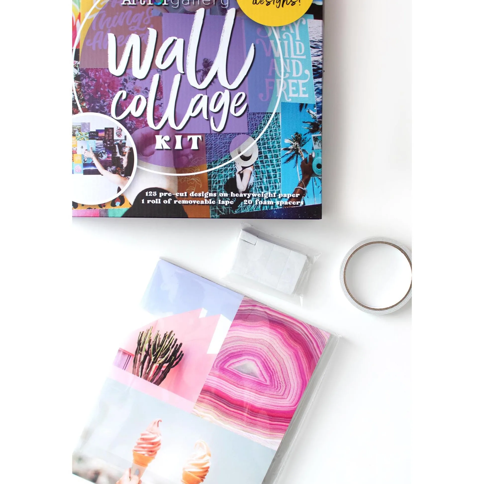 Educators Resource Art 101 Trendy Wall Collage Kit - 125 Piece Design Set* Crafts & Activities