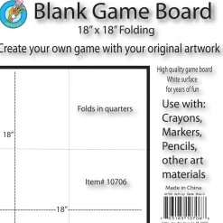 Educators Resource Ashley Productions Create-Your-Own Game Board, 18" x 18", 3-Pack* Role-Playing Games|Board Games