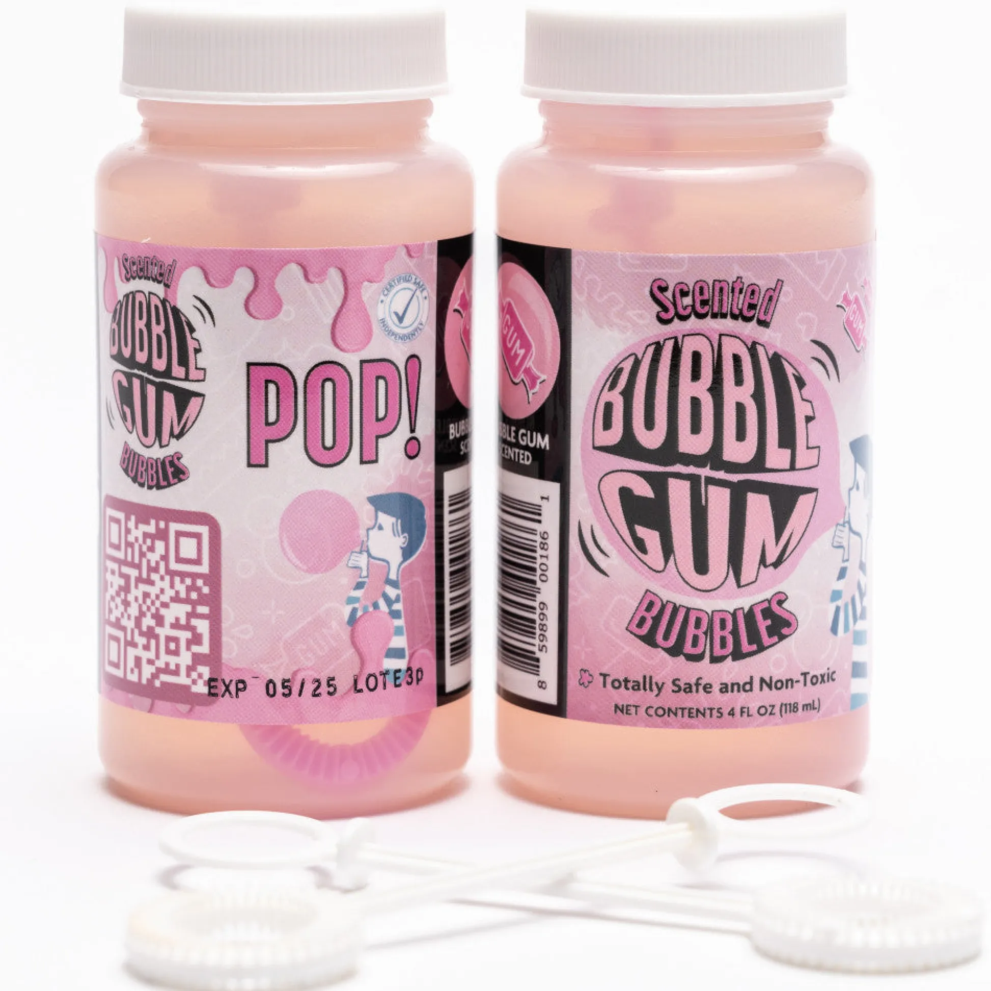Flat River Group Atomic Bubbles Bubble Love Bubblegum Scented Bubbles, 2-Pack* Bubbles & Sidewalk Chalk