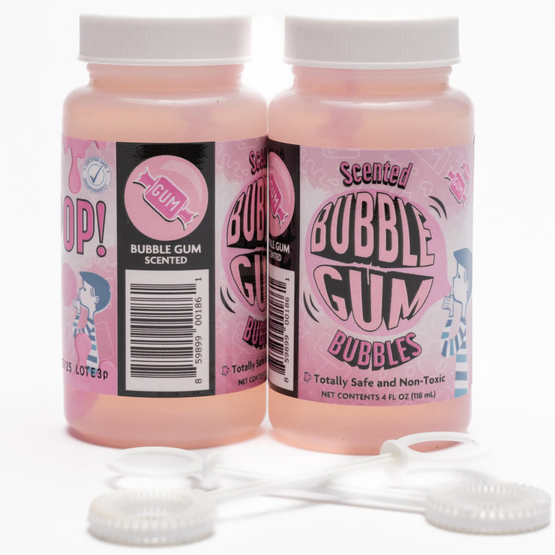 Flat River Group Atomic Bubbles Bubble Love Bubblegum Scented Bubbles, 2-Pack* Bubbles & Sidewalk Chalk