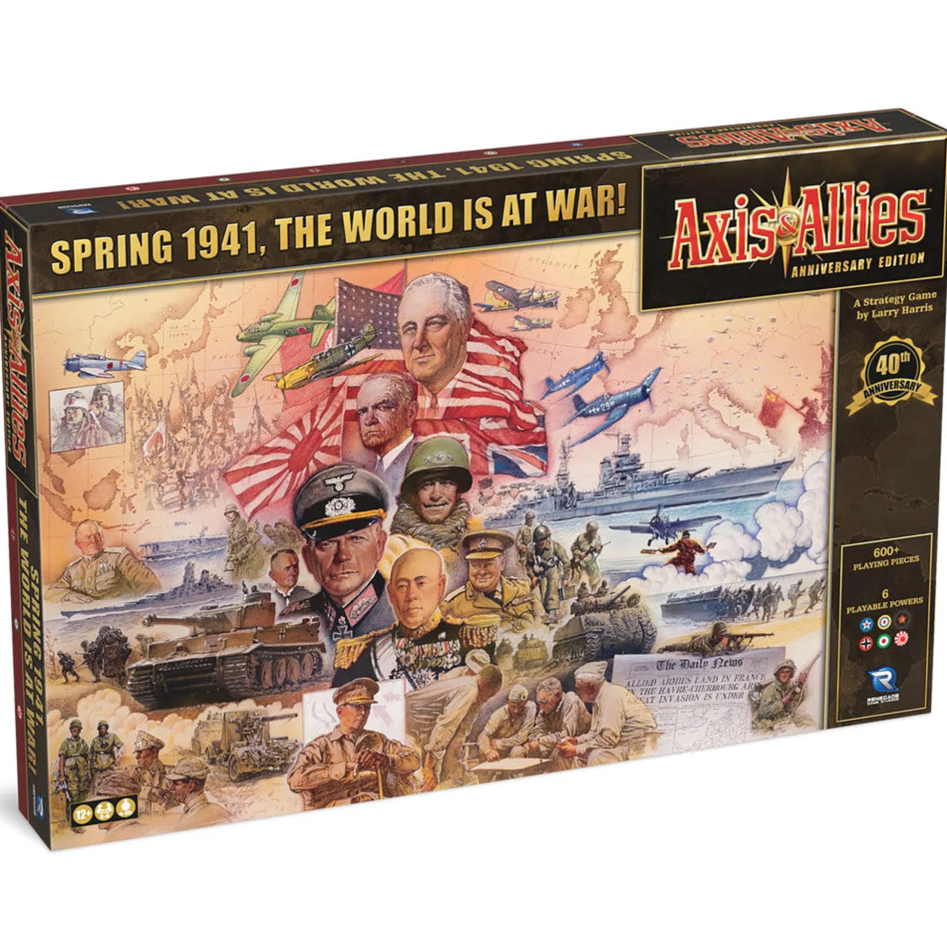 Flat River Group Axis & Allies: Anniversary Edition - 40th Anniversary Deluxe Strategy Board Game* Board Games|Role-Playing Games