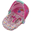 Flat River Group Baby Alive Deluxe Doll Car Seat, Pink & Rainbow - Multifunctional Play Accessory* Social & Emotional Skills|Stuffed Animals & Plush Toys