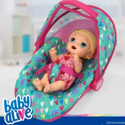 Flat River Group Baby Alive Deluxe Doll Car Seat - Multi-Function, Pink & Green Hearts* Stuffed Animals & Plush Toys