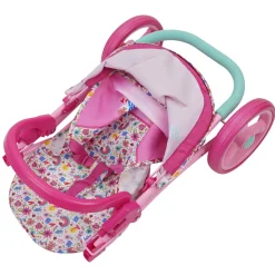 Flat River Group Baby Alive Doll Jogging Stroller - Vibrant Pink & Rainbow Design* Social & Emotional Skills|Stuffed Animals & Plush Toys