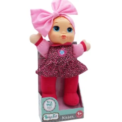 Flat River Group Baby's First - Giggles Doll with Coral Floral Top* Social & Emotional Skills|Interactive Dolls & Pets