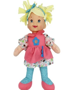 Flat River Group Baby's First Goldberger Doll - 15" Interactive Little Talker with Coral Dress* Interactive Dolls & Pets|Stuffed Animals & Plush Toys