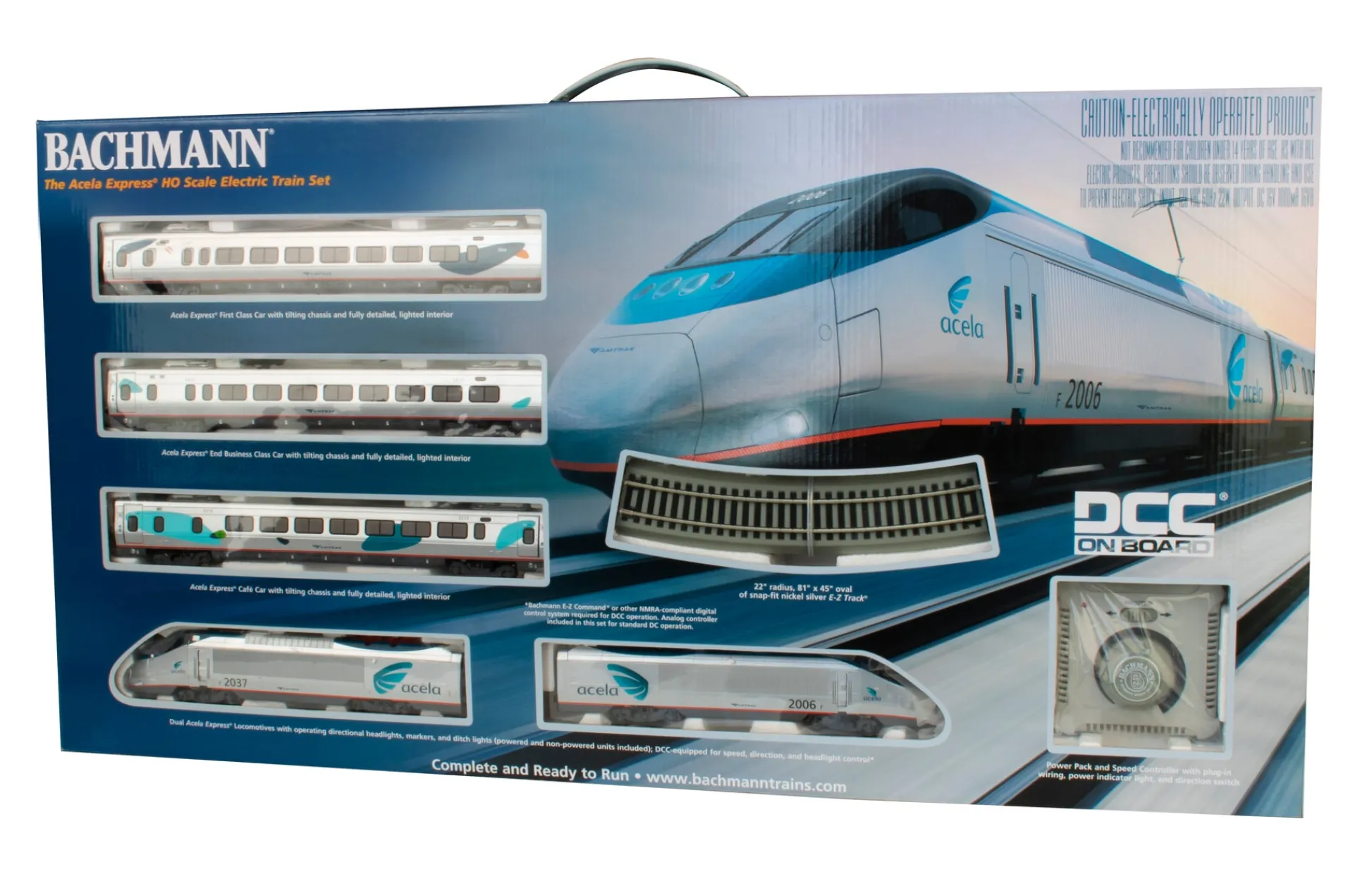 The Distribution Solutions Bachmann Trains - Amtrak Acela HO Scale Electric Train Set with DCC* Trains & Train Tables