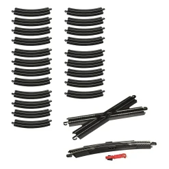The Distribution Solutions Bachmann Trains HO Scale Figure 8 E-Z Track Pack - Steel Alloy Rail with Black Roadbed* Trains & Train Tables