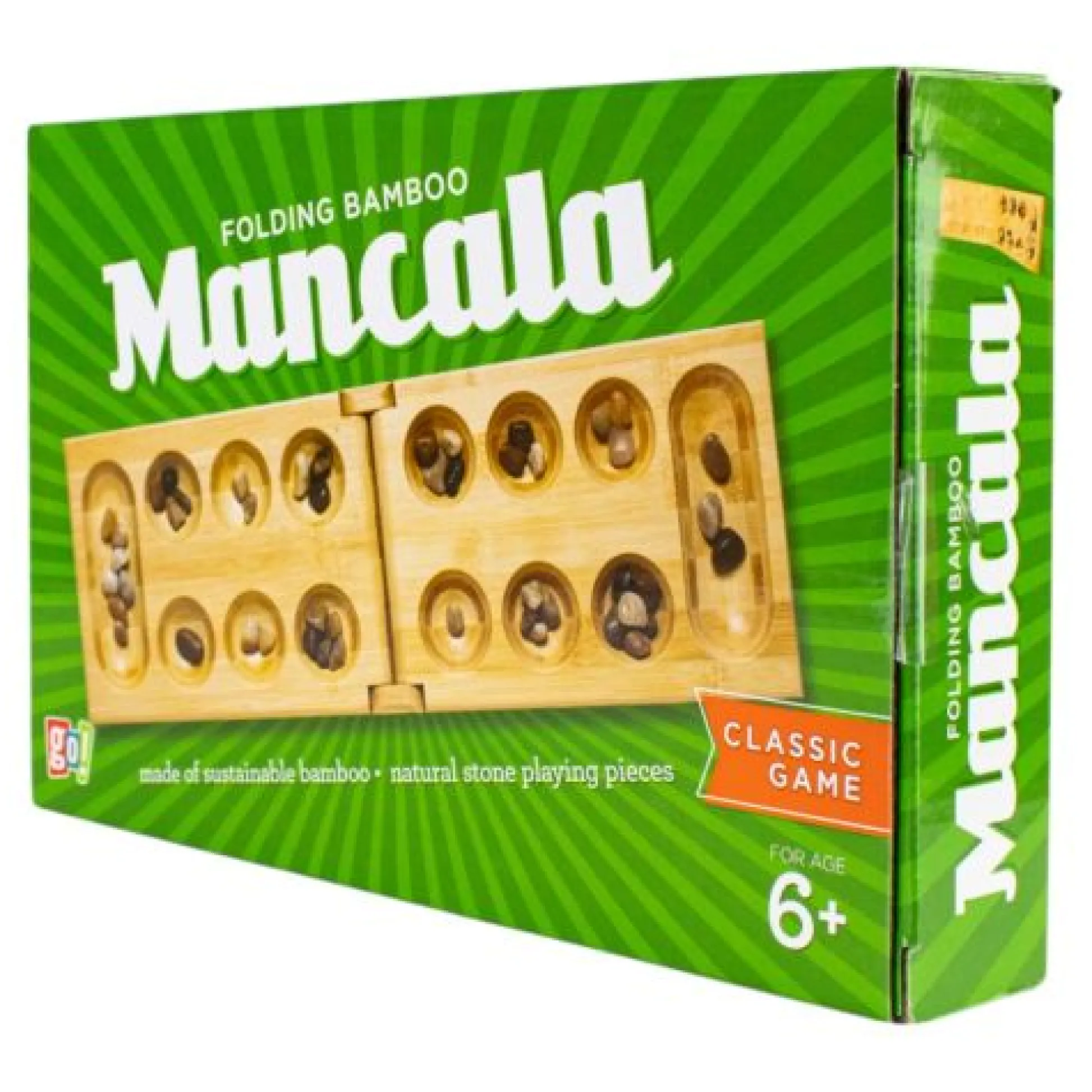 Calendar Holdings, LLC Bamboo Classic Mancala Game with Colorful Stones* Role-Playing Games|Board Games