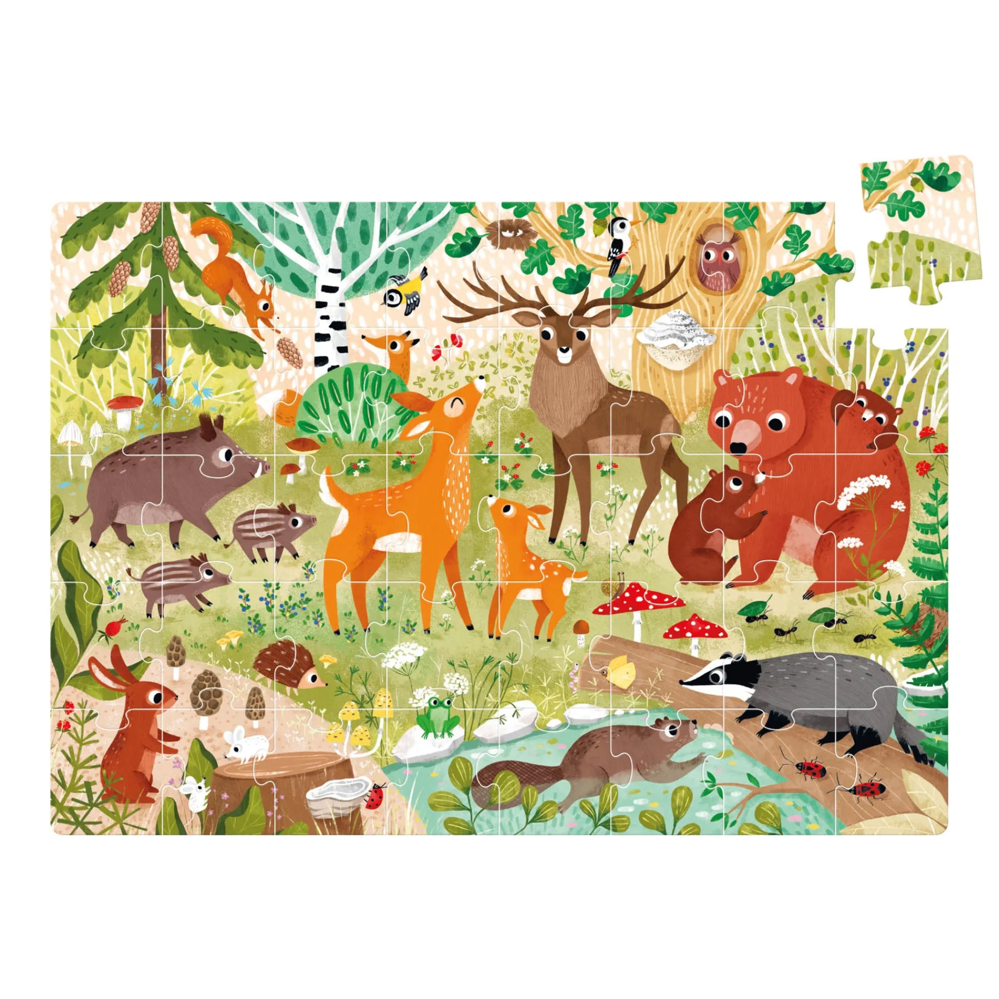 Educators Resource Banana Panda Forest Animals Jumbo Puzzle - 40 pc* Puzzles