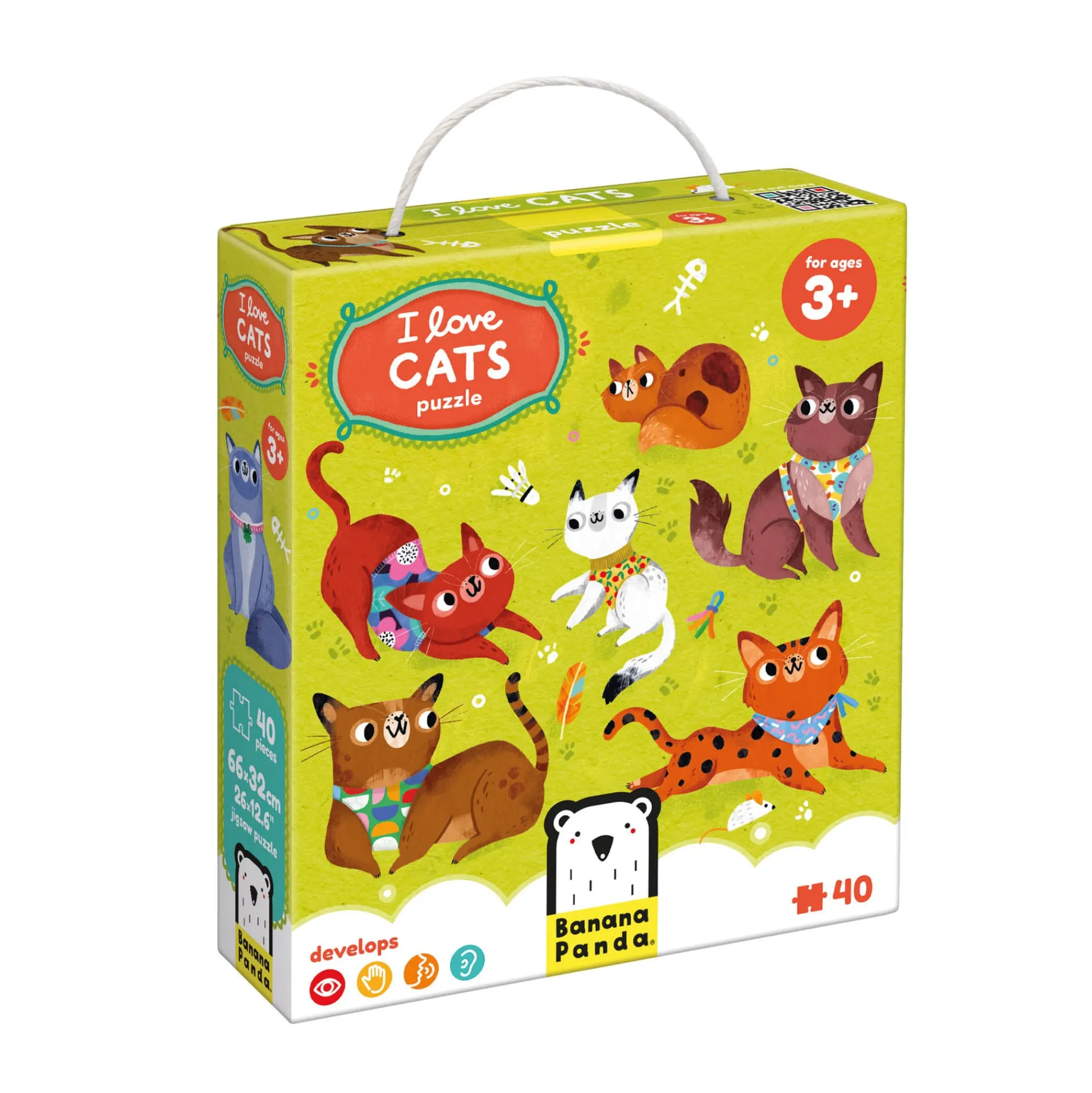 Educators Resource Banana Panda I Love Cats Puzzle - 40 pc* Puzzles