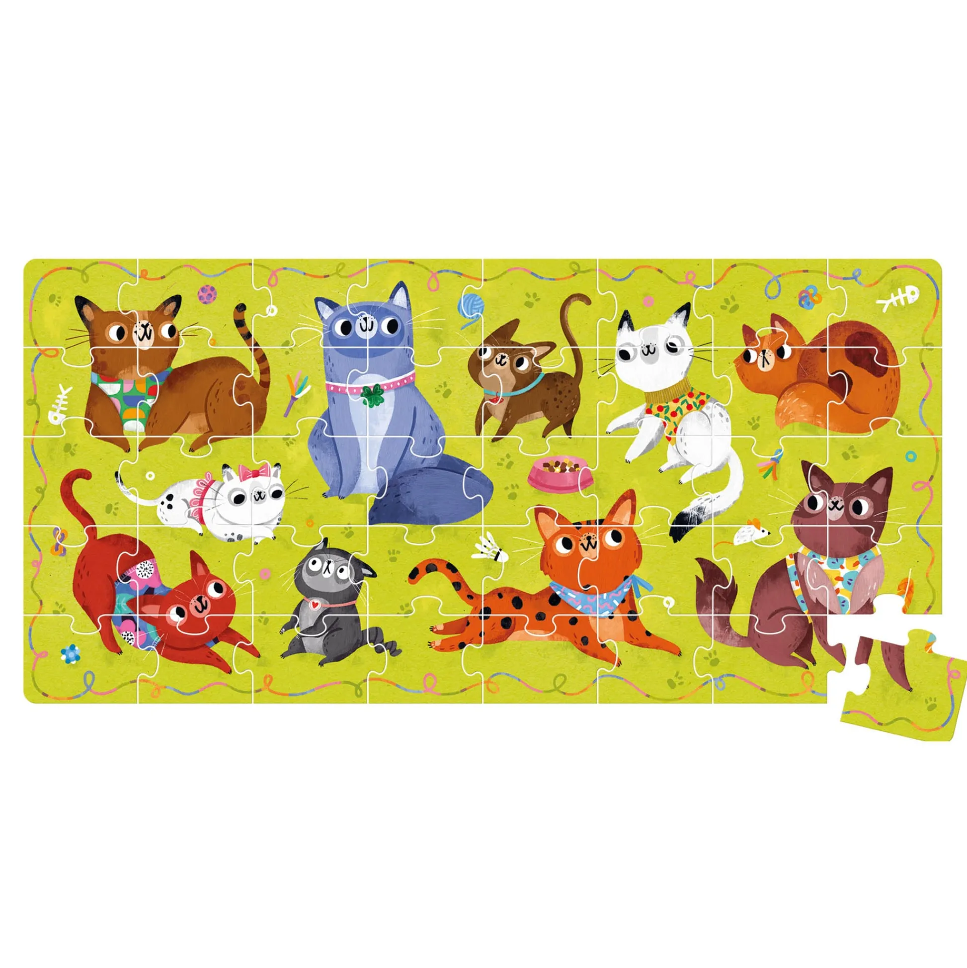 Educators Resource Banana Panda I Love Cats Puzzle - 40 pc* Puzzles