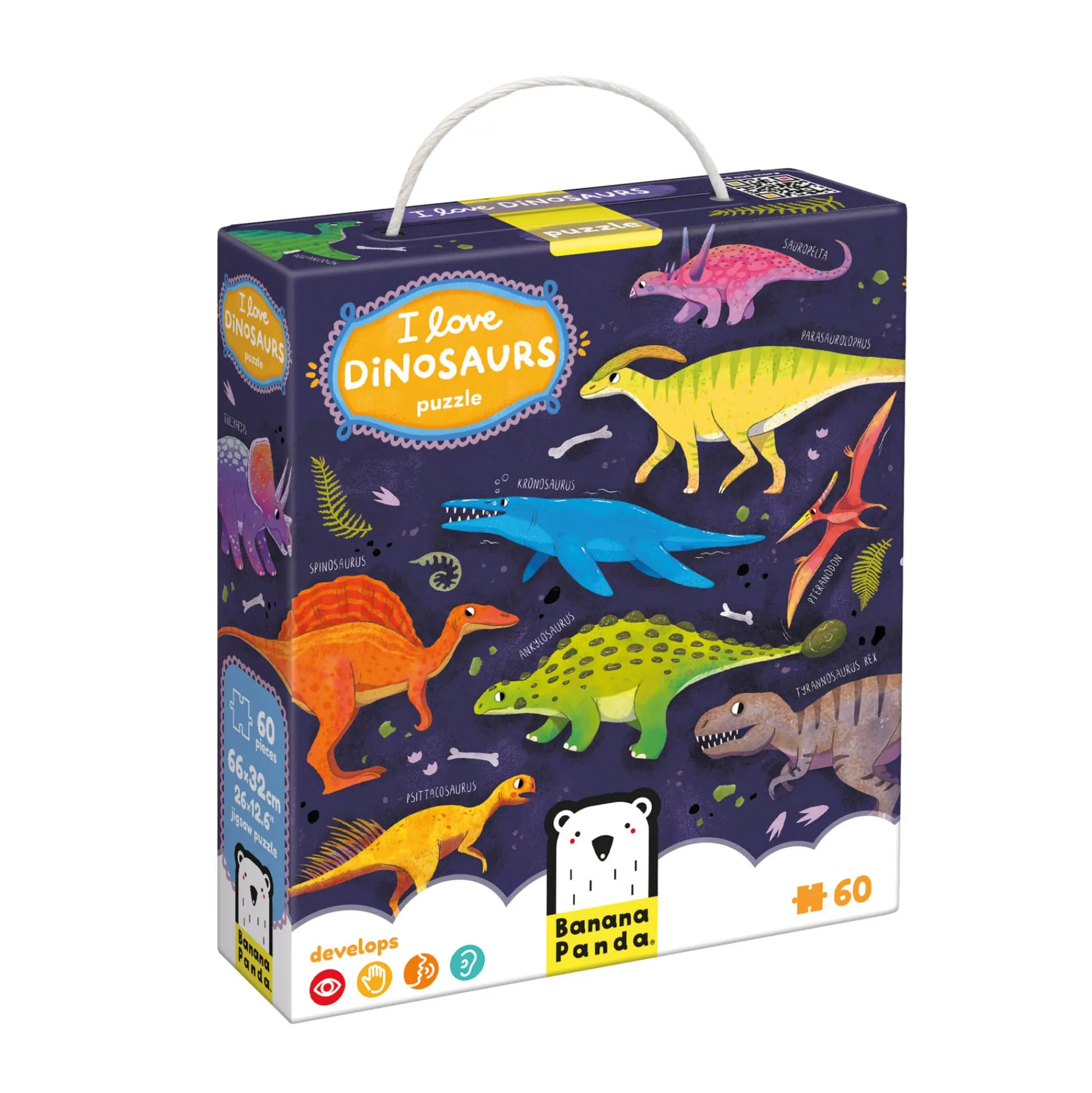 Educators Resource Banana Panda I Love Dinosaurs Puzzle - 60 pc* Puzzles