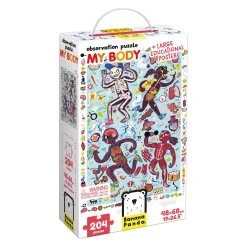 Educators Resource Banana Panda My Body Observation Jigsaw Puzzle - 204 pc* Puzzles