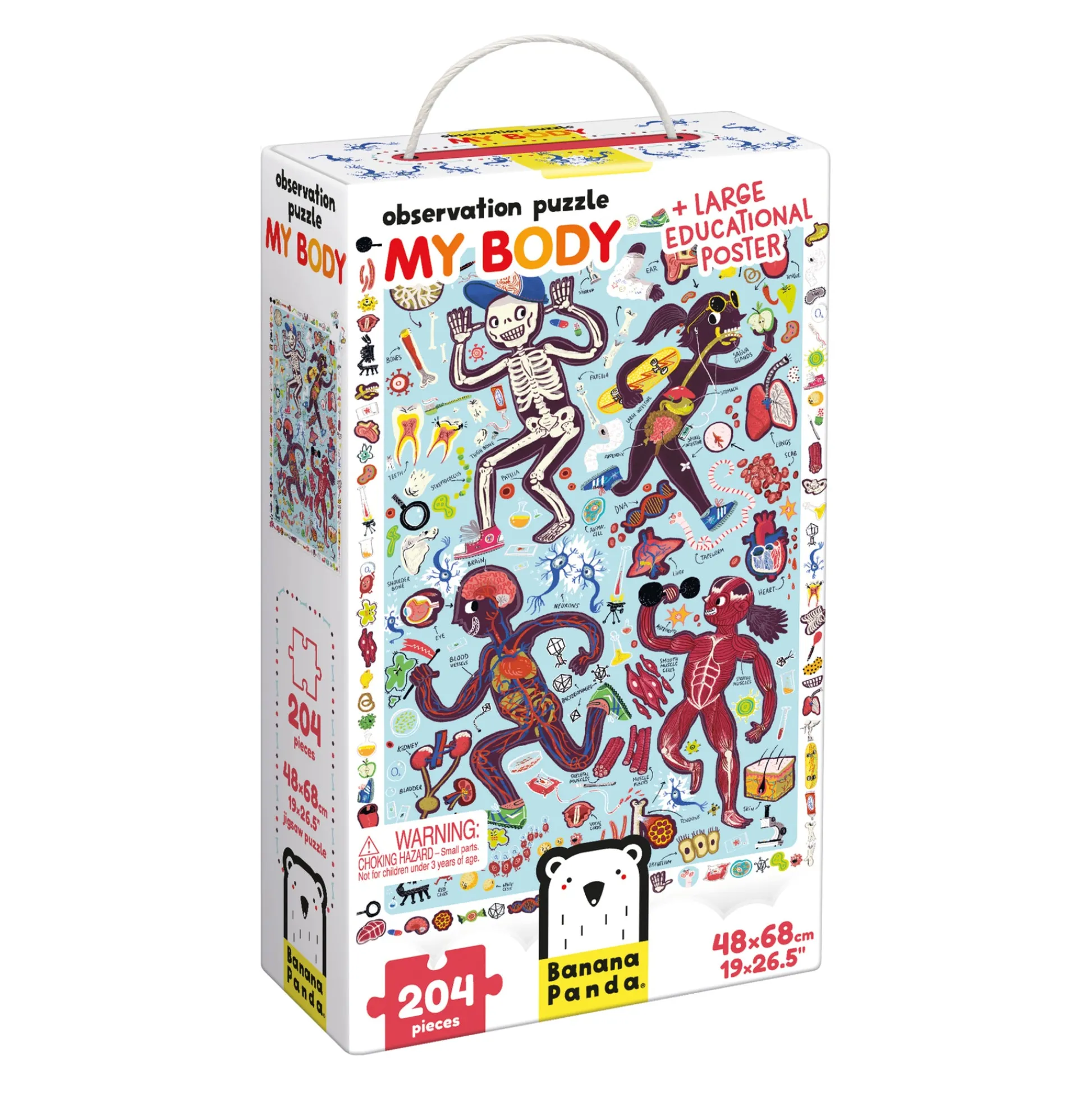 Educators Resource Banana Panda My Body Observation Jigsaw Puzzle - 204 pc* Puzzles
