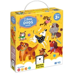 Educators Resource Banana Panda Playful Pups Floor Puzzle - 40 pc* Puzzles