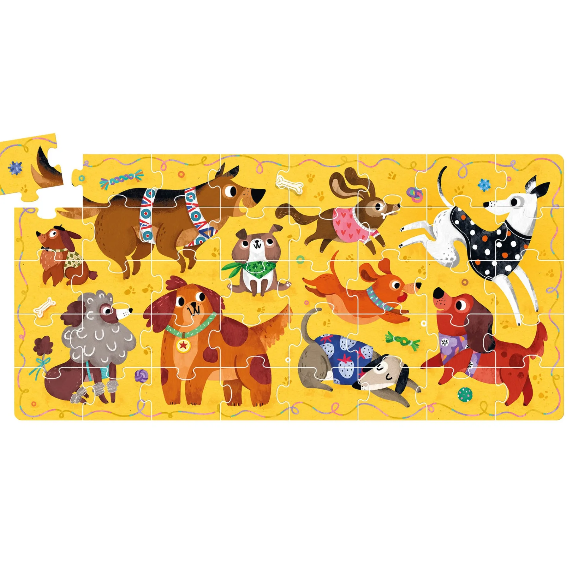 Educators Resource Banana Panda Playful Pups Floor Puzzle - 40 pc* Puzzles