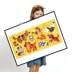 Educators Resource Banana Panda Playful Pups Floor Puzzle - 40 pc* Puzzles