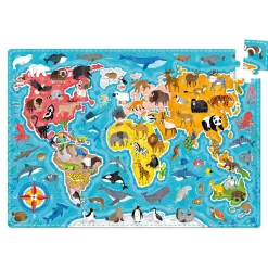 Educators Resource Banana Panda Puzzlove Animals Around the World Floor Puzzle - 60 pc* Puzzles