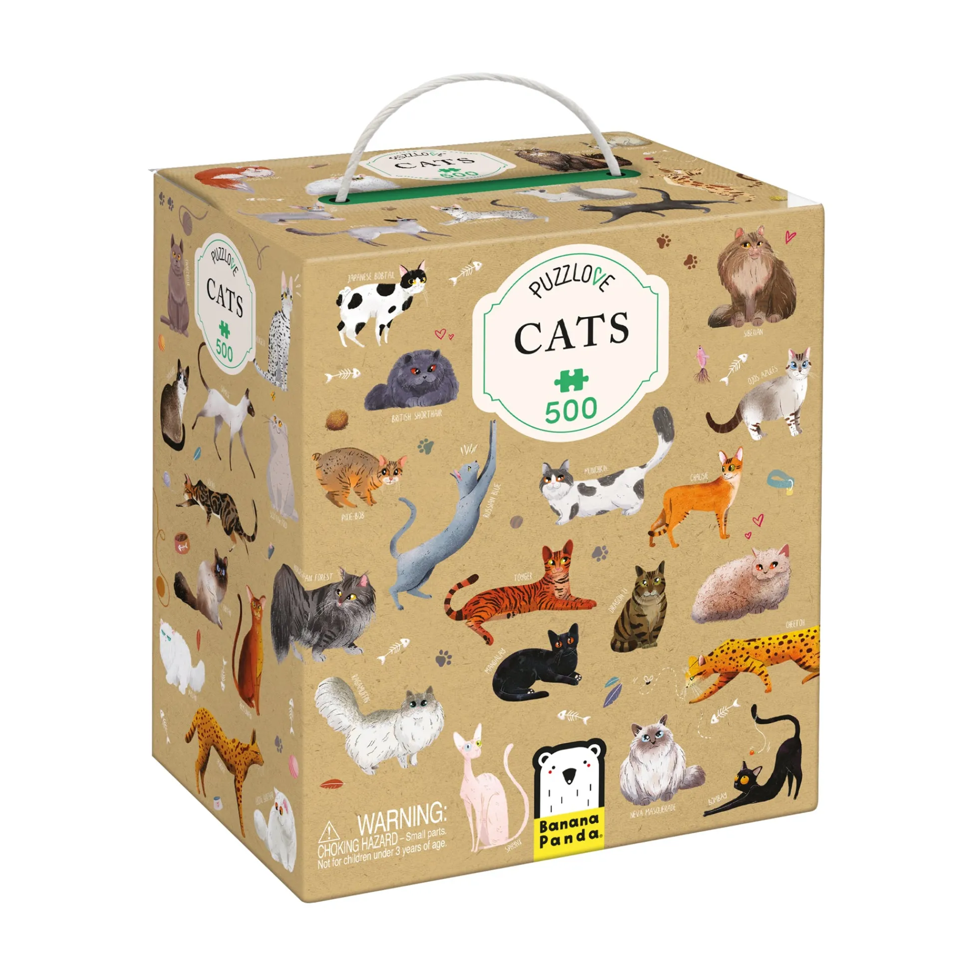 Educators Resource Banana Panda Puzzlove Cats Jigsaw Puzzle - 500 pc* Puzzles